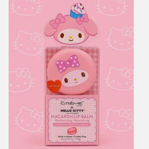 The Creme Shop Hello Kitty & Friends Moisturizing Macaron Lip Balm Red Velvet